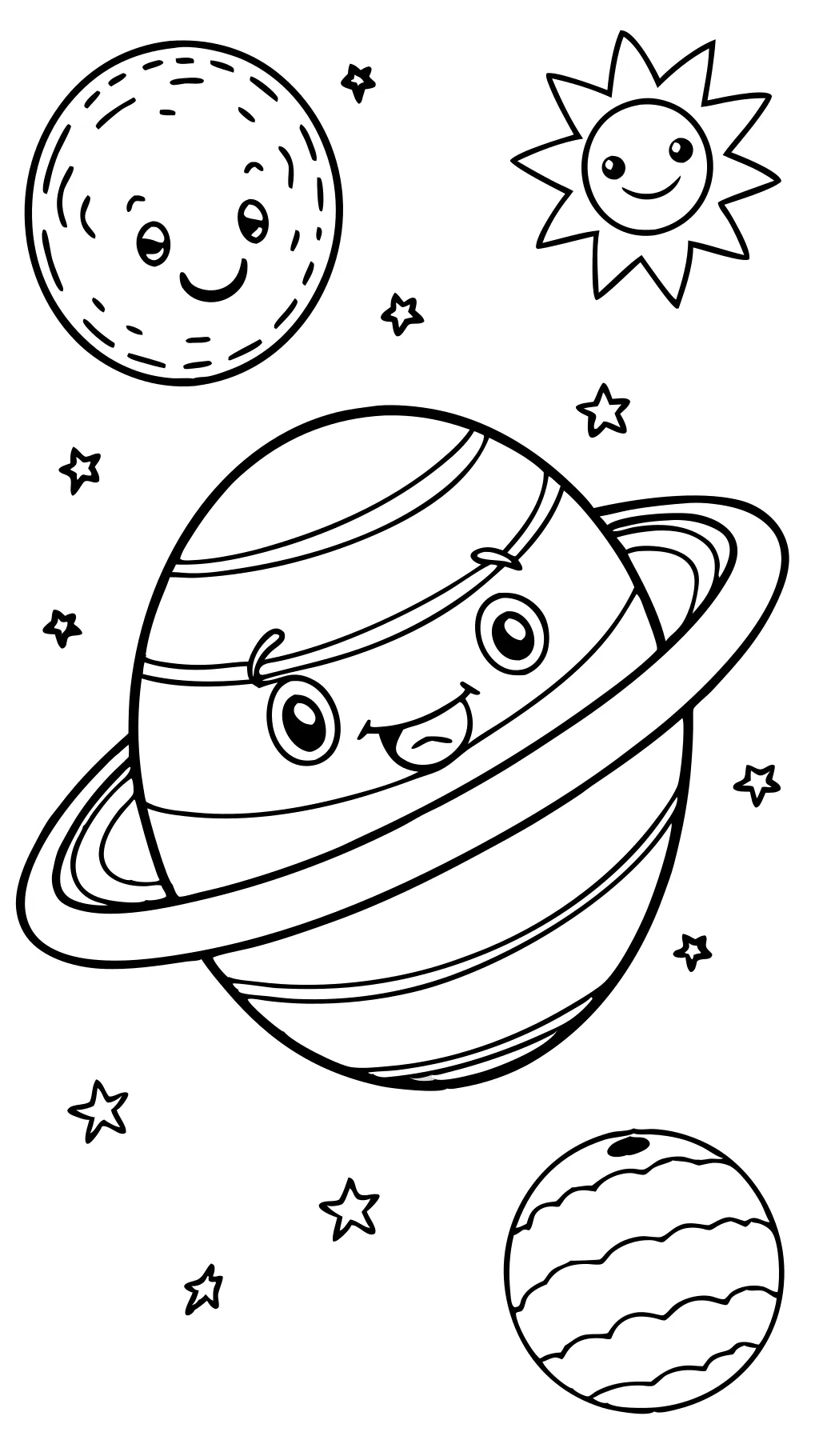 printable solar system coloring pages